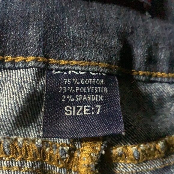 D. Rock stretch button fly jeans, Size 7, very good condition - Picture 7 of 8